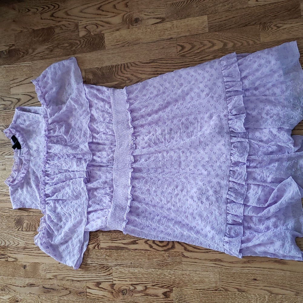 (20) NWT Lane Bryant Lace Embroidered Pastel Babydoll Cold Shoulder Ruffle